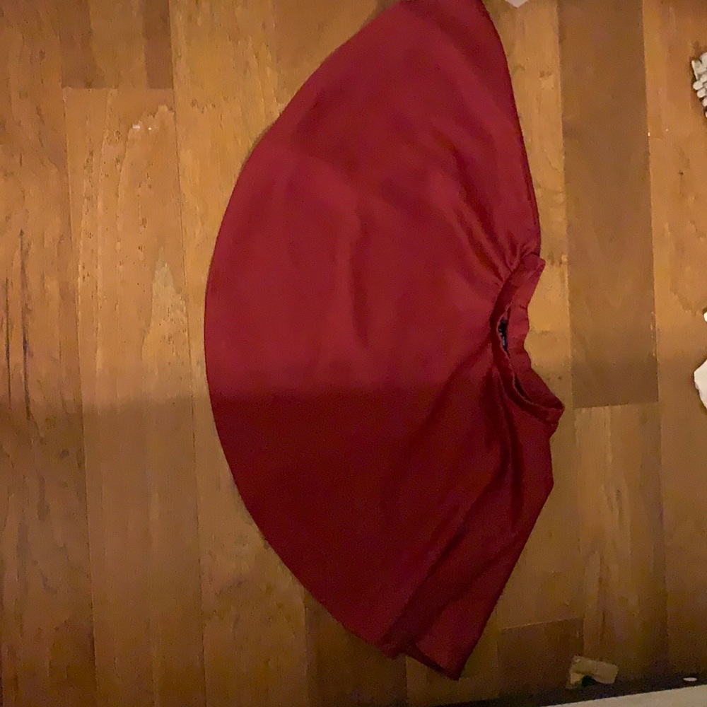 High waisted Dark red skater skirt